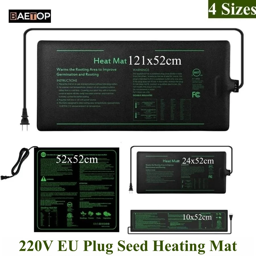 4 Sizes 220V EU Plug Seedling  - Seedling Heat Mat review and price
