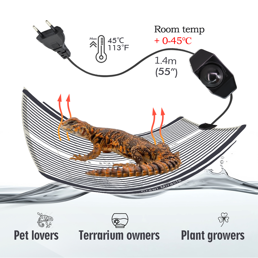 5W 15W 25W 35W Graphene Reptil - Seedling Heat Mat review and price