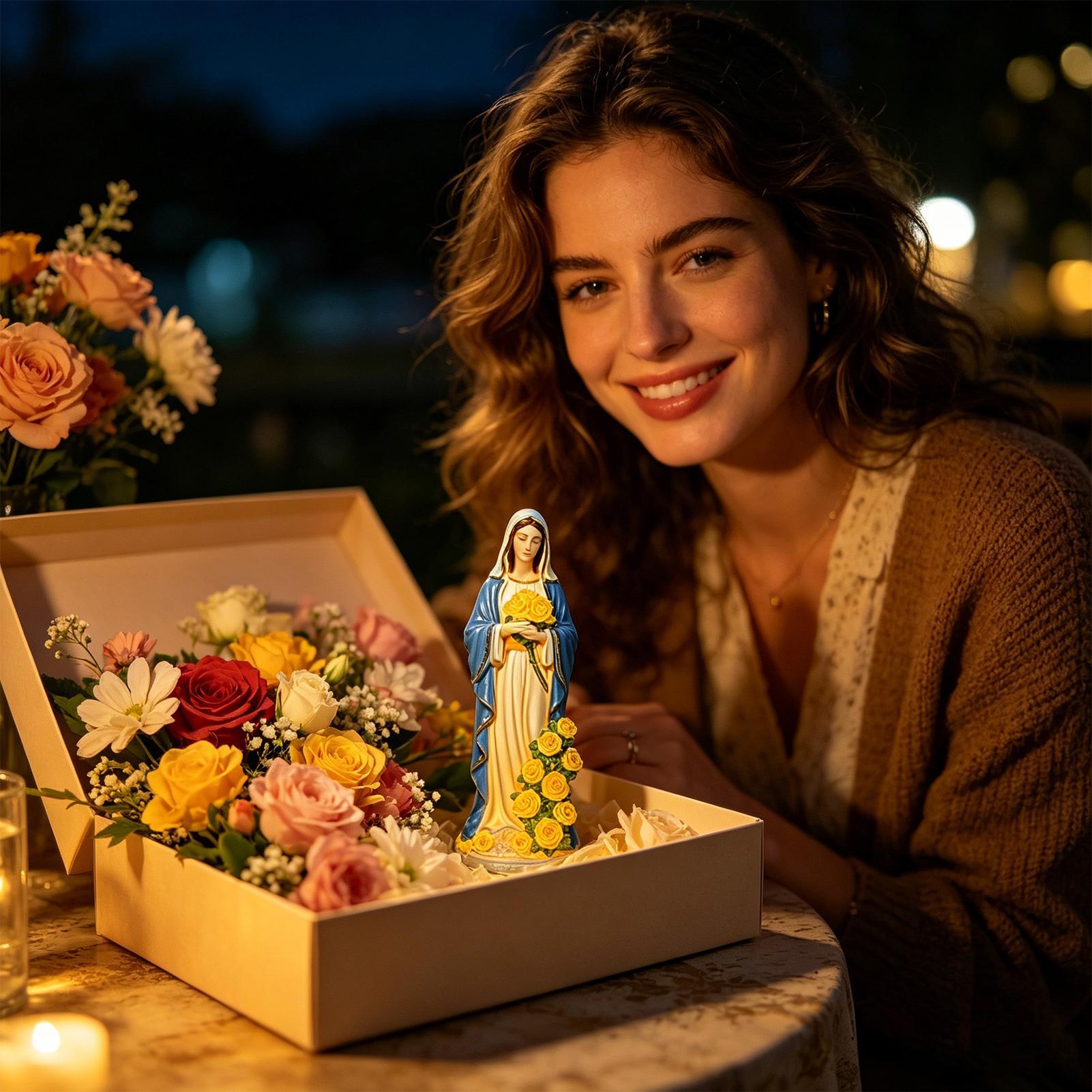 Virgin Mary Solar Statue Garde - Farming And Agriculture review and price
