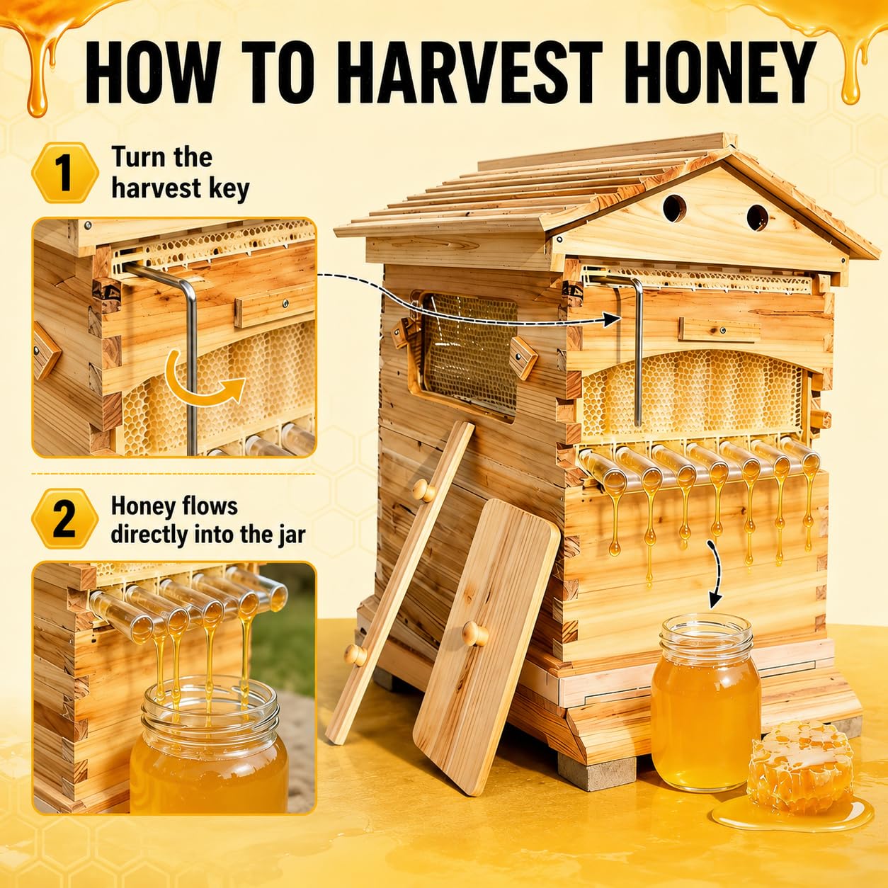 2-in-1 Self-Flowing Honey Beeh - Beehive Frame Wax review and price