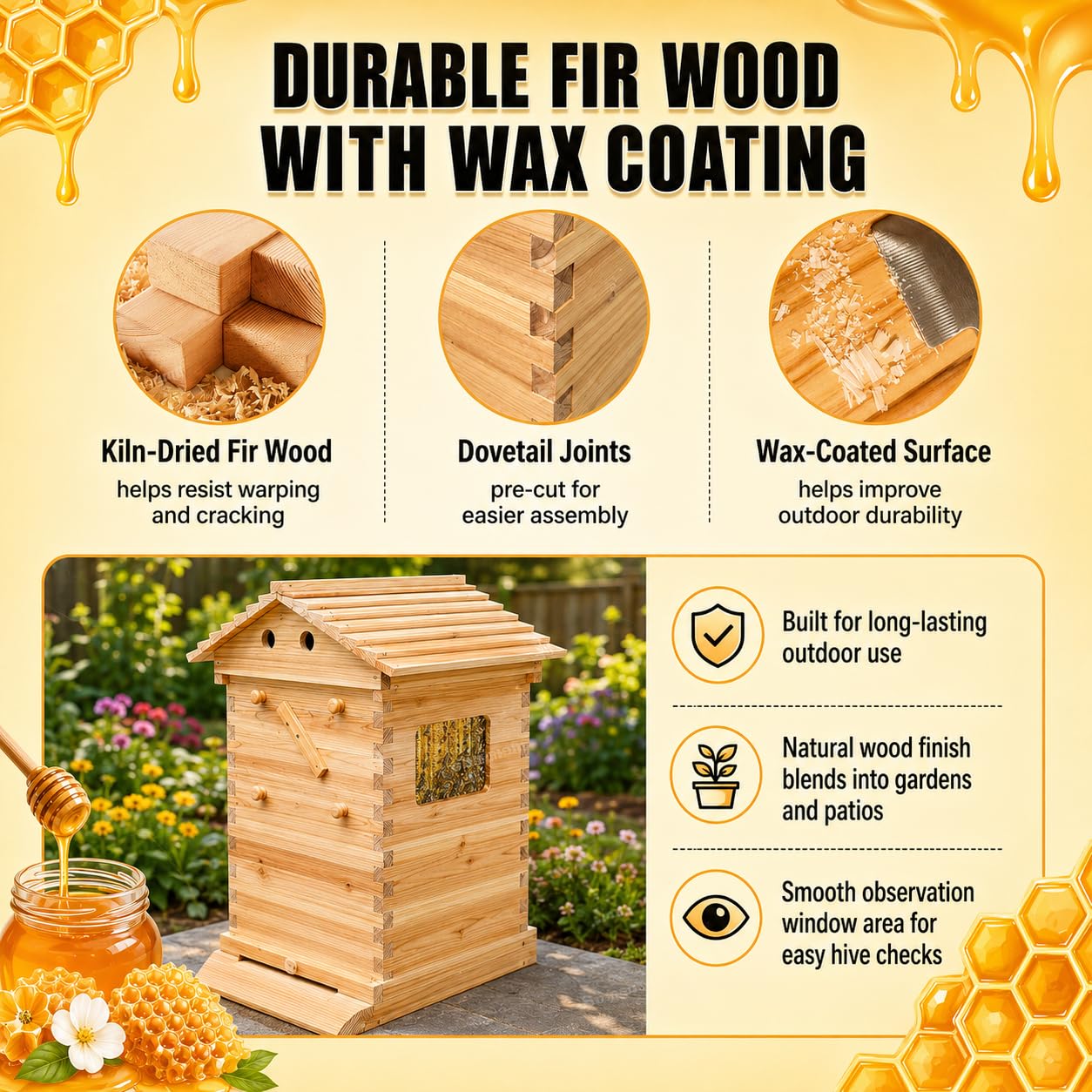2-in-1 Self-Flowing Honey Beeh - Beehive Frame Wax review and price
