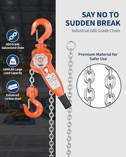 Manual Lever Chain Hoist with  - Farming Jobs review and price